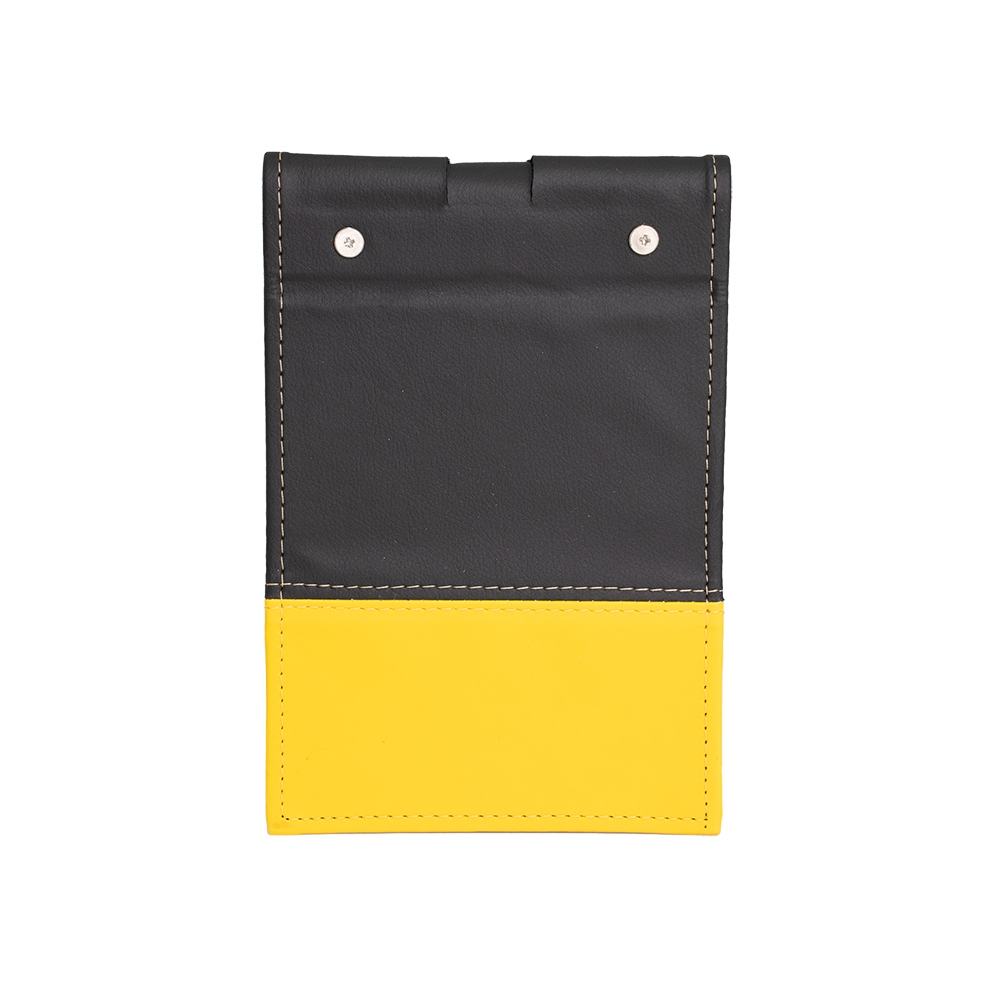 Bloco de Anotações em Couro Sintético e Porta Caneta