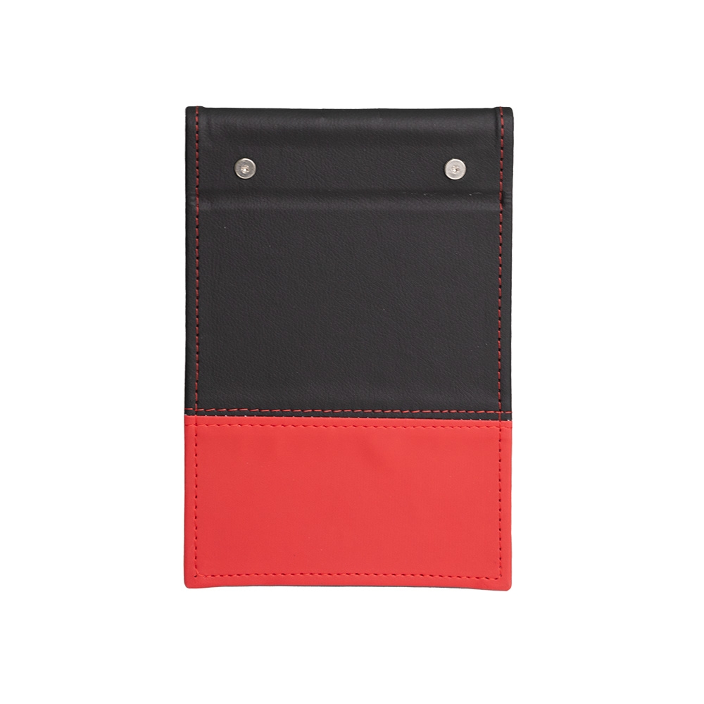 Bloco de Anotações em Couro Sintético e Porta Caneta