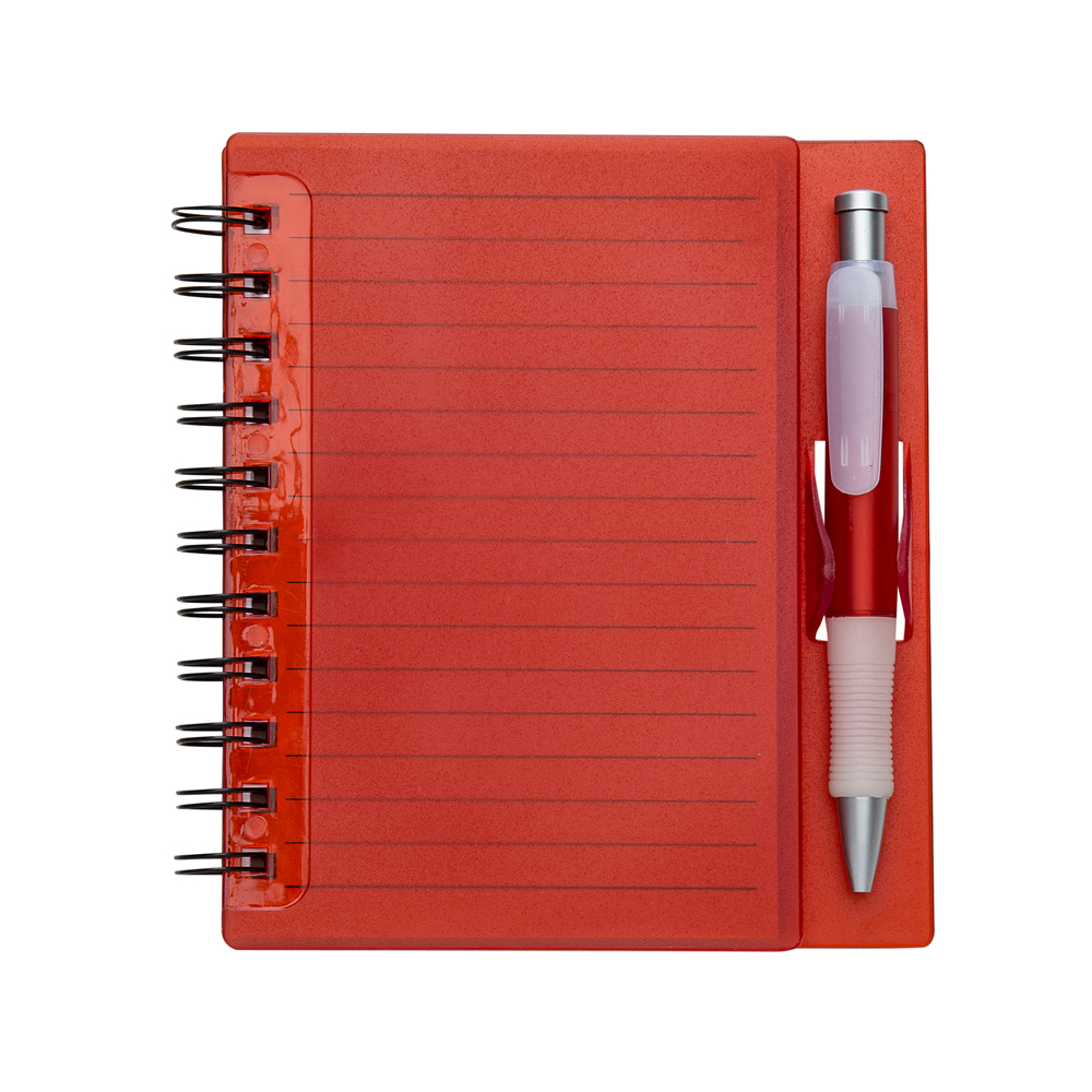 Caderno Plástico Com Caneta Personalizado