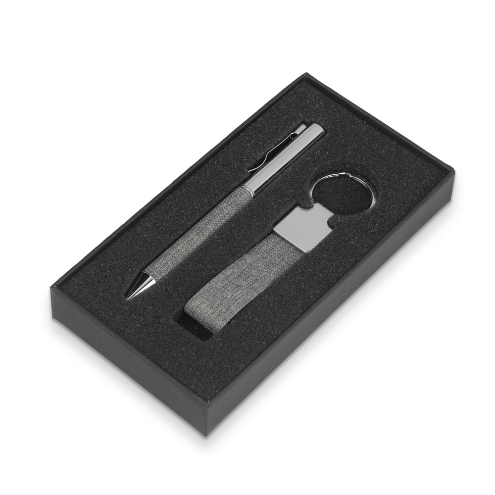 Kit Caneta e Chaveiro rPET