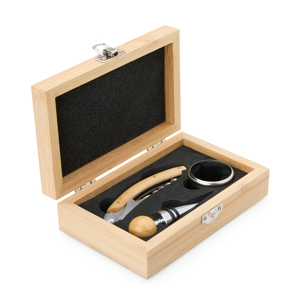 Brindes Ecológicos Kit Vinho Bambu Personalizado