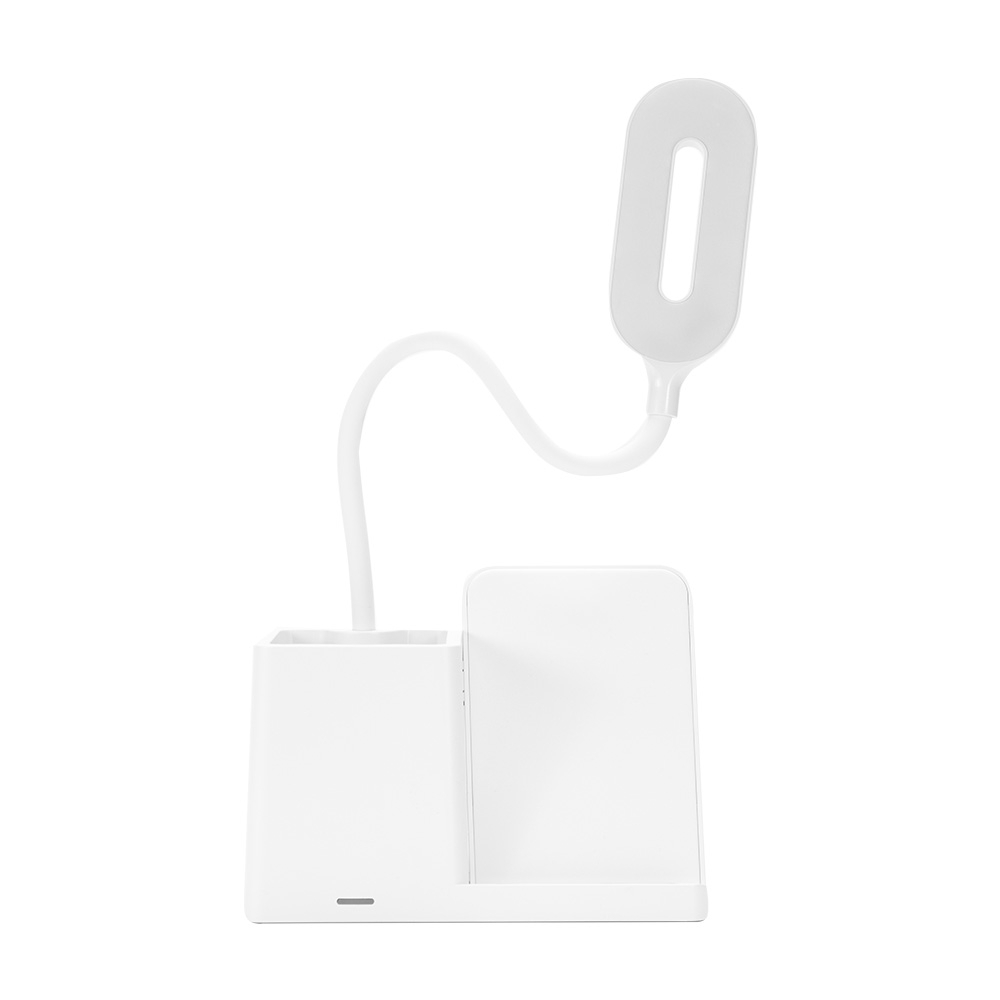Luminária LED Personalizada com Carregamento por Indução e Porta-caneta - Estilo e Organização