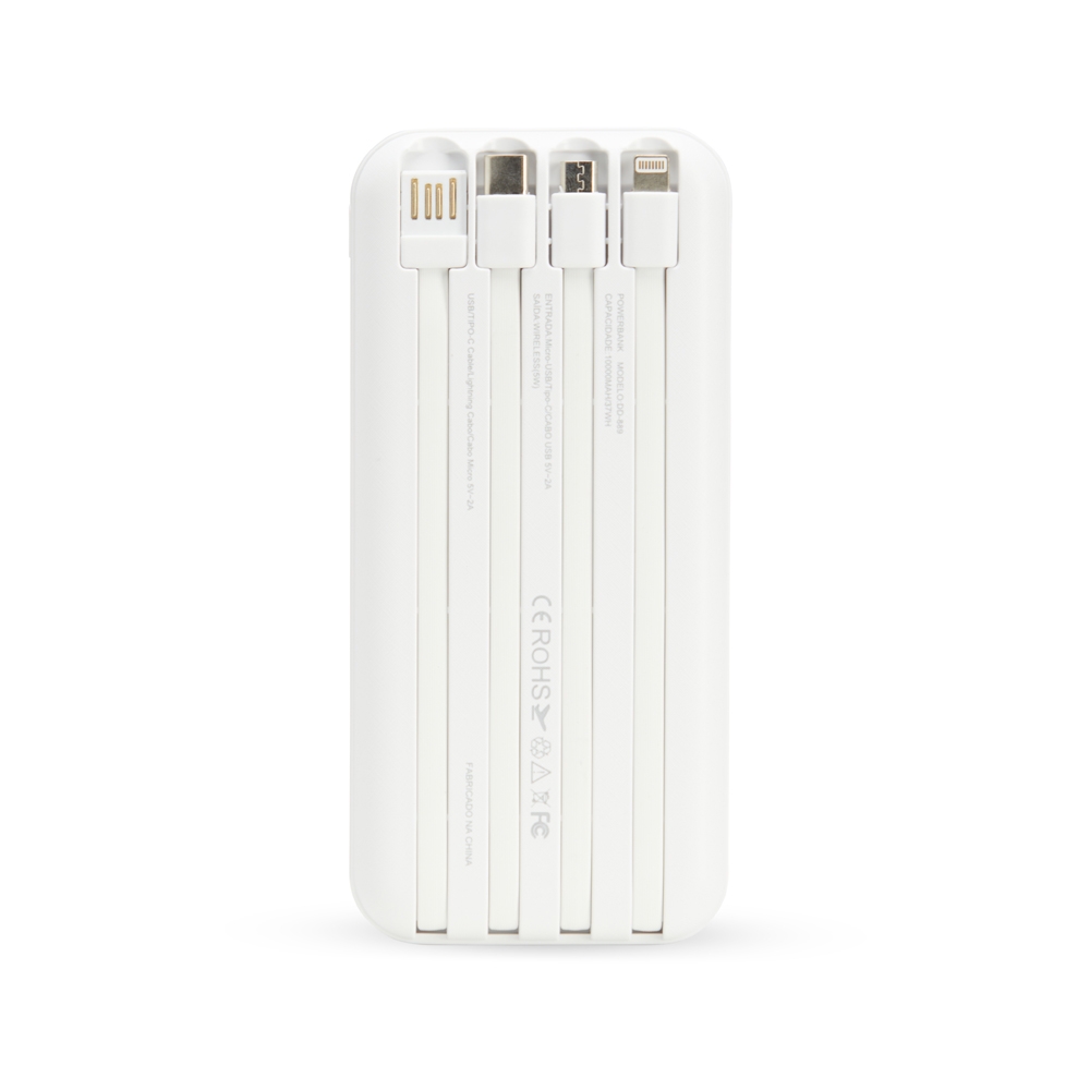 Power Bank 10.000mAh com Carregamento via Indução ou via Cabo - Imagem 3