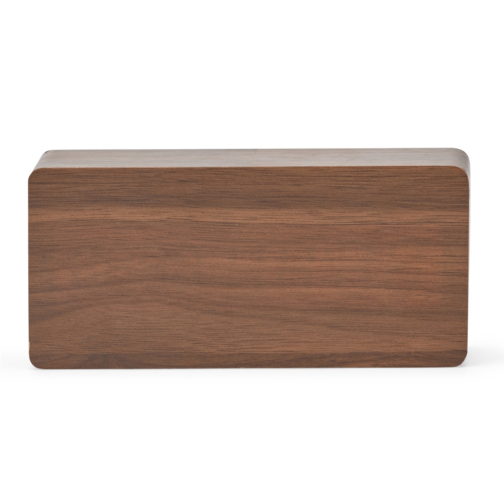 Relógio Despertador de Madeira Com Painel LED