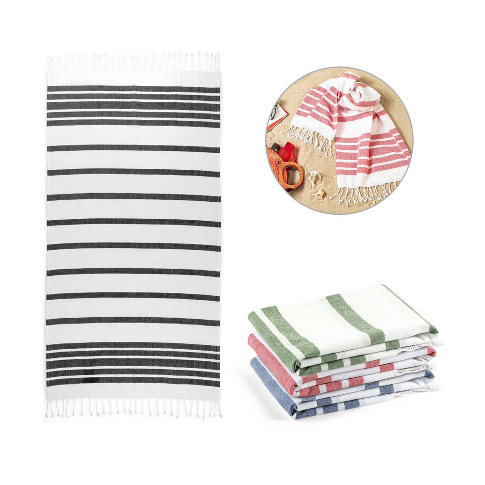 Toalha de praia em algodão personalizada