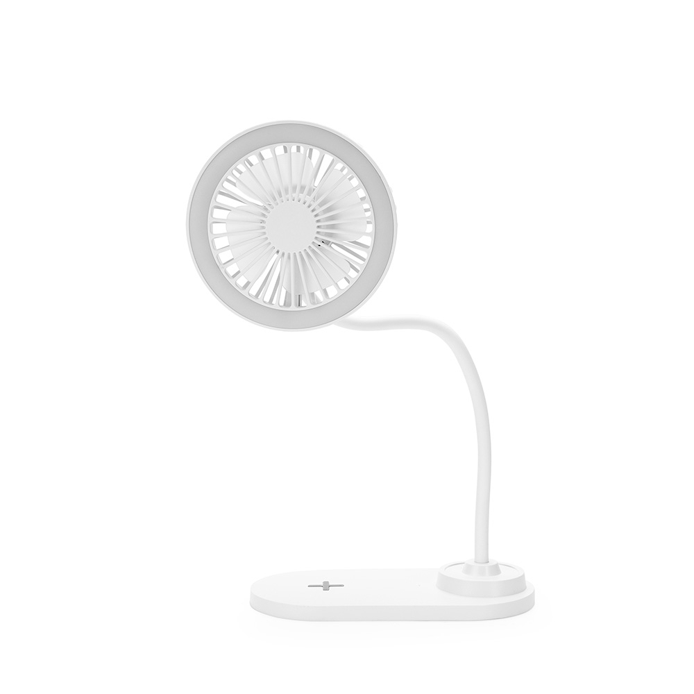 Ventilador Personalizado com LED e Carregamento por Indução - Conforto e Tecnologia