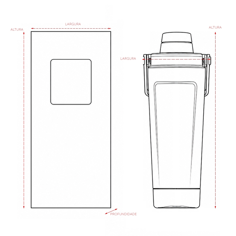 Coqueteleira Térmica 650ml Personalizada - Imagem 10