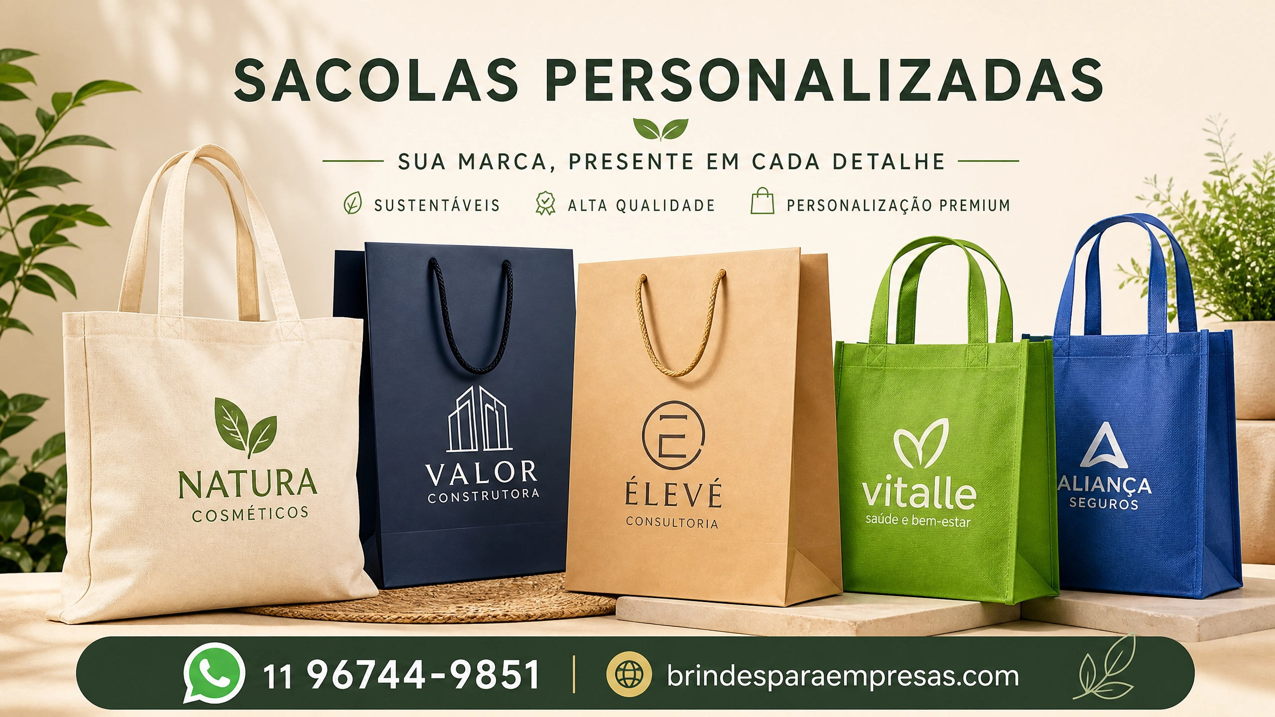 Sacolas Personalizadas para Brindes